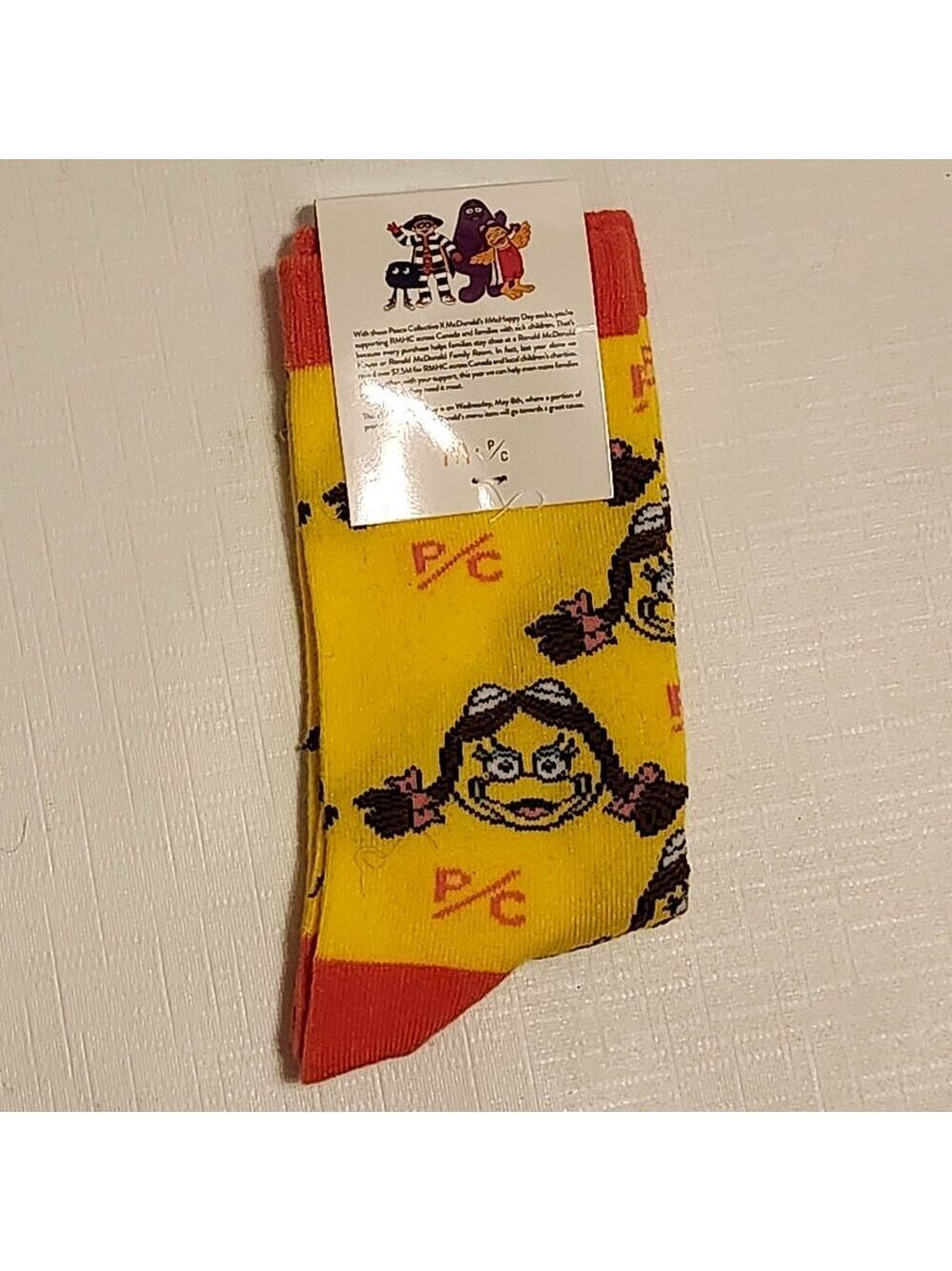 McDonald's Socks BIRDIE Peace Collective McHappy Day Brand New